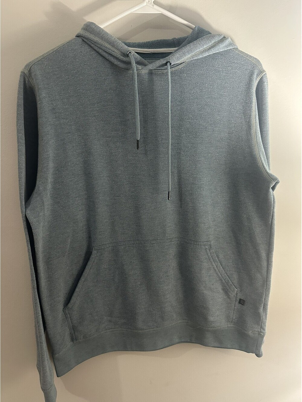 Free Fly Hoodie Mens Small Blue Lightweight Bamboo Pullover Pocket Tagless